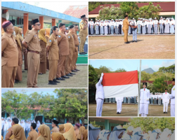 Upacara Bendera Senin, 09 Februari 2026, Upacara dilakasanakan Dengan Khidmat dan Lancar