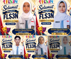Selamat kepada siswa-siswi SMAN 1 Lingga yang akan mengikuti ajang FLS3N Tingkat Kabupaten Lingga SMA/SMK Sederajat